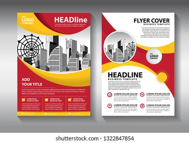 Business abstract vector template. Brochure design, cover modern layout, annual report, poster, flyer in A4 with colorful triangles, geometric shapes for tech, science, market with light background