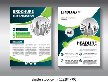 Business abstract vector template. Brochure design, cover modern layout, annual report, poster, flyer in A4 with colorful triangles, geometric shapes for tech, science, market with light background