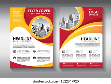 Business abstract vector template. Brochure design, cover modern layout, annual report, poster, flyer in A4 with colorful triangles, geometric shapes for tech, science, market with light background