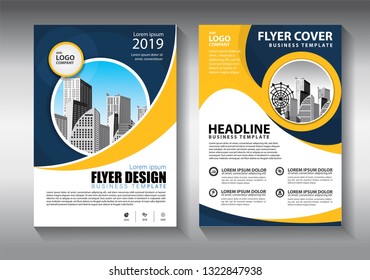 Business abstract vector template. Brochure design, cover modern layout, annual report, poster, flyer in A4 with colorful triangles, geometric shapes for tech, science, market with light background