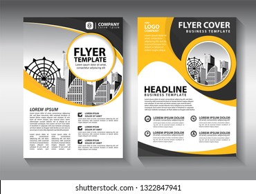 Business abstract vector template. Brochure design, cover modern layout, annual report, poster, flyer in A4 with colorful triangles, geometric shapes for tech, science, market with light background