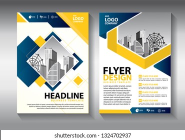 Business abstract vector template. Brochure design, cover modern layout, annual report, poster, flyer in A4 with colorful triangles, geometric shapes for tech, science, market with light background