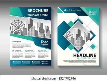 Business abstract vector template. Brochure design, cover modern layout, annual report, poster, flyer in A4 with colorful triangles, geometric shapes for tech, science, market with light background