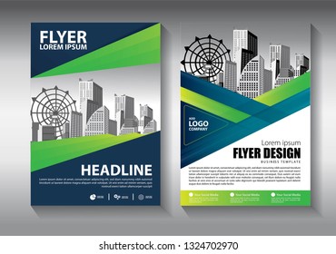 Business abstract vector template. Brochure design, cover modern layout, annual report, poster, flyer in A4 with colorful triangles, geometric shapes for tech, science, market with light background