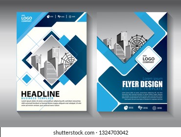 Business abstract vector template. Brochure design, cover modern layout, annual report, poster, flyer in A4 with colorful triangles, geometric shapes for tech, science, market with light background