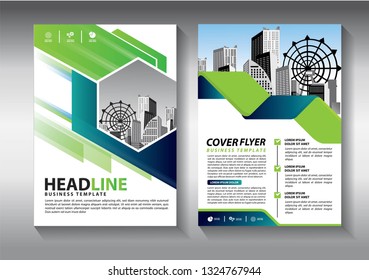 Business abstract vector template. Brochure design, cover modern layout, annual report, poster, flyer in A4 with colorful triangles, geometric shapes for tech, science, market with light background