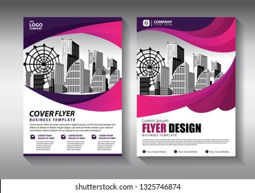 Business abstract vector template. Brochure design, cover modern layout, annual report, poster, flyer in A4 with colorful triangles, geometric shapes for tech, science, market with light background