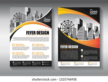 Business abstract vector template. Brochure design, cover modern layout, annual report, poster, flyer in A4 with colorful triangles, geometric shapes for tech, science, market with light background