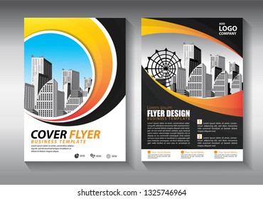 Business abstract vector template. Brochure design, cover modern layout, annual report, poster, flyer in A4 with colorful triangles, geometric shapes for tech, science, market with light background