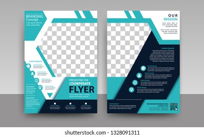 Business abstract vector template. Brochure design, cover mnmal  layout, annual report, poster, flyer in A4 with colorful, geometric shapes for tech, science, market. 