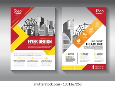 Business abstract vector template. Brochure design, cover modern layout, annual report, poster, flyer in A4 with colorful triangles, geometric shapes for tech, science, market with light background