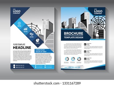 Business abstract vector template. Brochure design, cover modern layout, annual report, poster, flyer in A4 with colorful triangles, geometric shapes for tech, science, market with light background