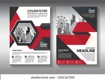 Business abstract vector template. Brochure design, cover modern layout, annual report, poster, flyer in A4 with colorful triangles, geometric shapes for tech, science, market with light background