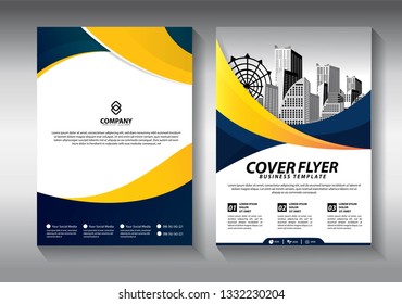 Business abstract vector template. Brochure design, cover modern layout, annual report, poster, flyer in A4 with colorful triangles, geometric shapes for tech, science, market with light background