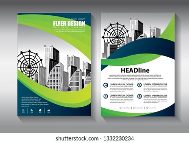 Business abstract vector template. Brochure design, cover modern layout, annual report, poster, flyer in A4 with colorful triangles, geometric shapes for tech, science, market with light background