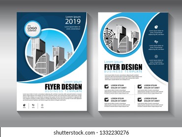 Business abstract vector template. Brochure design, cover modern layout, annual report, poster, flyer in A4 with colorful triangles, geometric shapes for tech, science, market with light background