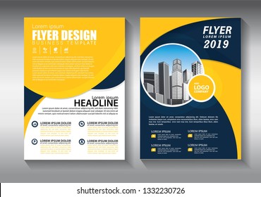 Business abstract vector template. Brochure design, cover modern layout, annual report, poster, flyer in A4 with colorful triangles, geometric shapes for tech, science, market with light background