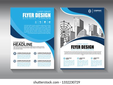 Business abstract vector template. Brochure design, cover modern layout, annual report, poster, flyer in A4 with colorful triangles, geometric shapes for tech, science, market with light background