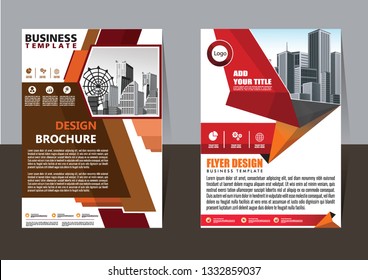 Business abstract vector template Brochure design cover modern layout annual report
poster flyer in A4 with colorful triangles geometric shapes for tech science market with light background