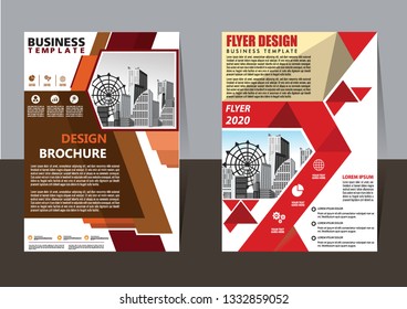 Business abstract vector template Brochure design cover modern layout annual report
poster flyer in A4 with colorful triangles geometric shapes for tech science market with light background