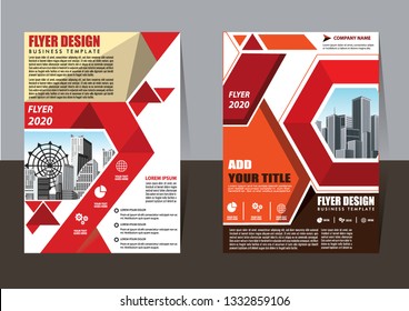 Business abstract vector template Brochure design cover modern layout annual report
poster flyer in A4 with colorful triangles geometric shapes for tech science market with light background