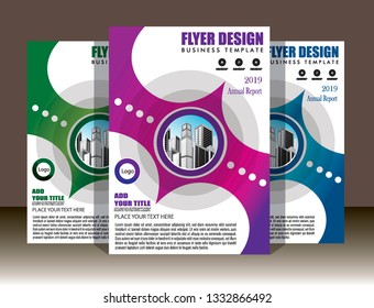 Business abstract vector template Brochure design cover modern layout annual report
poster flyer in A4 with colorful triangles geometric shapes for tech science market with light background