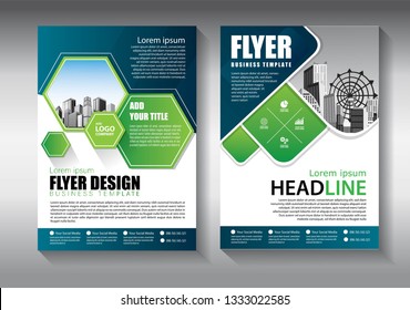 Business abstract vector template. Brochure design, cover modern layout, annual report, poster, flyer in A4 with colorful triangles, geometric shapes for tech, science, market with light background