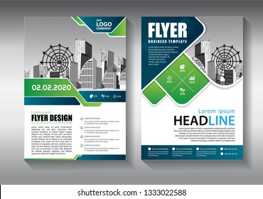 Business abstract vector template. Brochure design, cover modern layout, annual report, poster, flyer in A4 with colorful triangles, geometric shapes for tech, science, market with light background