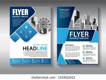 Business abstract vector template. Brochure design, cover modern layout, annual report, poster, flyer in A4 with colorful triangles, geometric shapes for tech, science, market with light background