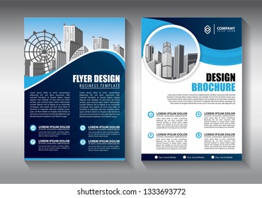 Business abstract vector template. Brochure design, cover modern layout, annual report, poster, flyer in A4 with colorful geometric shapes for tech, science, market with light background