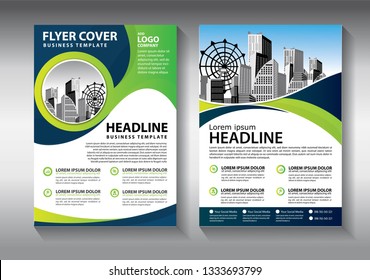 Business abstract vector template. Brochure design, cover modern layout, annual report, poster, flyer in A4 with colorful geometric shapes for tech, science, market with light background