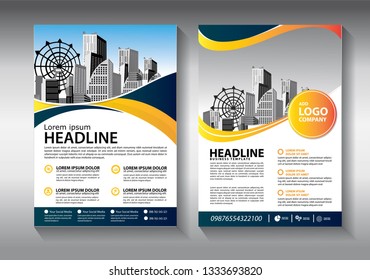 Business abstract vector template. Brochure design, cover modern layout, annual report, poster, flyer in A4 with colorful geometric shapes for tech, science, market with light background