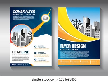 Business abstract vector template. Brochure design, cover modern layout, annual report, poster, flyer in A4 with colorful geometric shapes for tech, science, market with light background