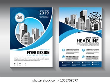 Business abstract vector template. Brochure design, cover modern layout, annual report, poster, flyer in A4 with colorful triangles, geometric shapes for tech, science, market with light background