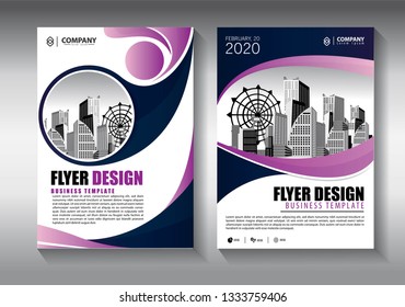 Business abstract vector template. Brochure design, cover modern layout, annual report, poster, flyer in A4 with colorful triangles, geometric shapes for tech, science, market with light background