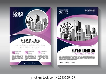 Business abstract vector template. Brochure design, cover modern layout, annual report, poster, flyer in A4 with colorful triangles, geometric shapes for tech, science, market with light background