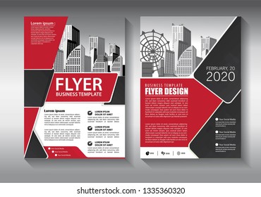 Business abstract vector template. Brochure design, cover modern layout, annual report, poster, flyer in A4 with colorful triangles, geometric shapes for tech, science, market with light background