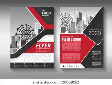 Business abstract vector template. Brochure design, cover modern layout, annual report, poster, flyer in A4 with colorful triangles, geometric shapes for tech, science, market with light background