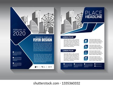 Business abstract vector template. Brochure design, cover modern layout, annual report, poster, flyer in A4 with colorful triangles, geometric shapes for tech, science, market with light background