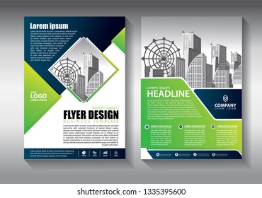 Business abstract vector template. Brochure design, cover modern layout, annual report, poster, flyer in A4 with colorful triangles, geometric shapes for tech, science, market with light background