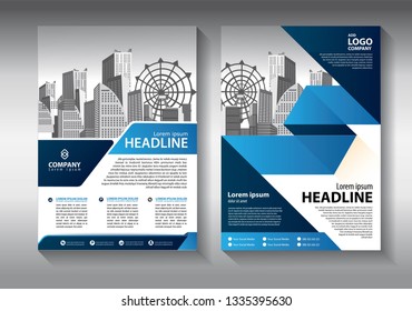 Business abstract vector template. Brochure design, cover modern layout, annual report, poster, flyer in A4 with colorful triangles, geometric shapes for tech, science, market with light background