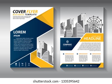 Business abstract vector template. Brochure design, cover modern layout, annual report, poster, flyer in A4 with colorful triangles, geometric shapes for tech, science, market with light background