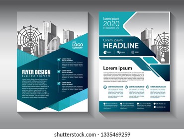 Business abstract vector template. Brochure design, cover modern layout, annual report, poster, flyer in A4 with colorful triangles, geometric shapes for tech, science, market with light background