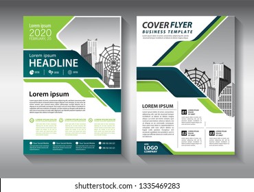 Business abstract vector template. Brochure design, cover modern layout, annual report, poster, flyer in A4 with colorful triangles, geometric shapes for tech, science, market with light background