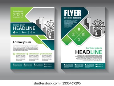 Business abstract vector template. Brochure design, cover modern layout, annual report, poster, flyer in A4 with colorful triangles, geometric shapes for tech, science, market with light background