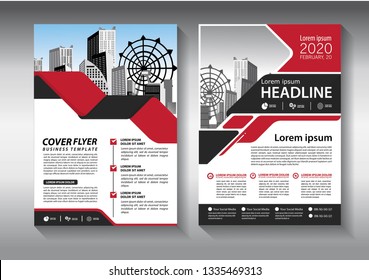 Business abstract vector template. Brochure design, cover modern layout, annual report, poster, flyer in A4 with colorful triangles, geometric shapes for tech, science, market with light background