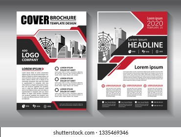 Business abstract vector template. Brochure design, cover modern layout, annual report, poster, flyer in A4 with colorful triangles, geometric shapes for tech, science, market with light background