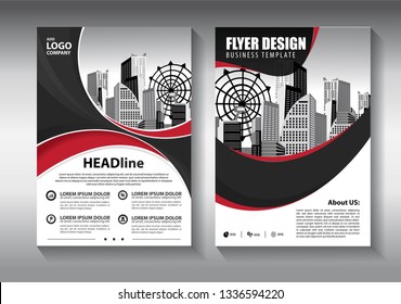 Business abstract vector template. Brochure design, cover modern layout, annual report, poster, flyer in A4 with colorful triangles, geometric shapes for tech, science, market with light background