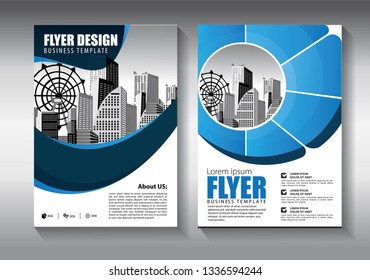 Business abstract vector template. Brochure design, cover modern layout, annual report, poster, flyer in A4 with colorful triangles, geometric shapes for tech, science, market with light background