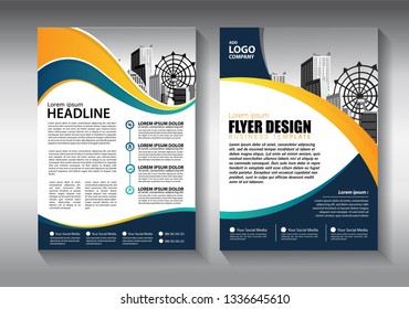 Business abstract vector template. Brochure design, cover modern layout, annual report, poster, flyer in A4 with colorful triangles, geometric shapes for tech, science, market with light background
